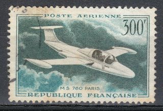 France 1959 Postal Sc C34 Plane Morane Saulnier 76 