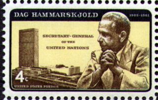 Usa 1962 4c Dag Hammarskjold Un Secretary - General Avarded Nobel Peace Prize 1203 photo