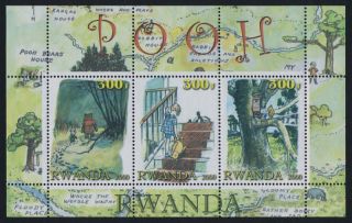 Rwanda Winnie The Pooh Souvenir Sheet photo