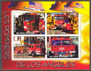 2004 Firetrucks Firemans Of Los Angeles S/s Imperf. photo
