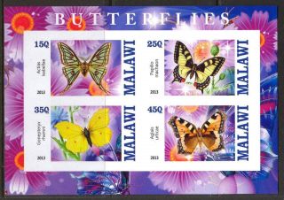 2013 Butterflies Ii Imperf.  Sheet Of 4 5m I 002 photo