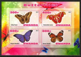 2013 Butterflies Iii Imperf.  Sheet Of 4 5r I 003 photo