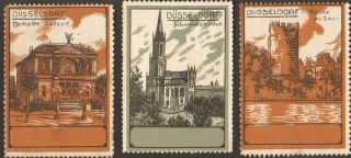 3 Poster Cinderella Stamp Reklamemarke 1910s Dusseldorf Deutschland Ps 12 photo