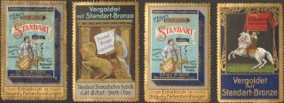 4 Jugendstil Poster Cinderella Stamp Reklamemarke 1900 Standart Deutschland Ps1 photo