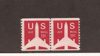 Scott C - 80 - Airmail - 0.  11 Cents - - Perf 10 Vert - Coil Stamp photo