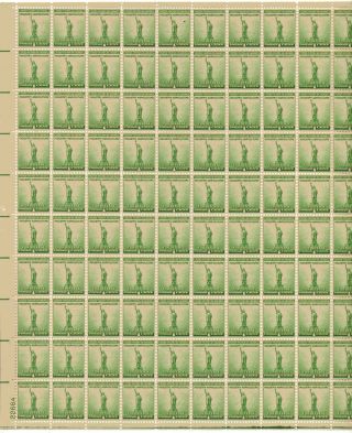 For Defense - Industry Agriculture Sheet Of 100x1 Cent Us Postage Stamp Scot 899 photo