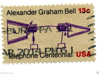 1683 Single,  Alexander Graham Bell Yr 1976,  13 Ct Postmark, photo