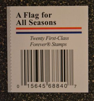 2013usa 4778 - 4781a Forever A Flag For All Seasons Block Or 4 (apu) Label Back photo