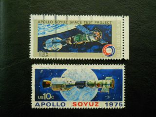 Us Scott 1569,  1570 Apollo And Soyuz (1975, ) photo