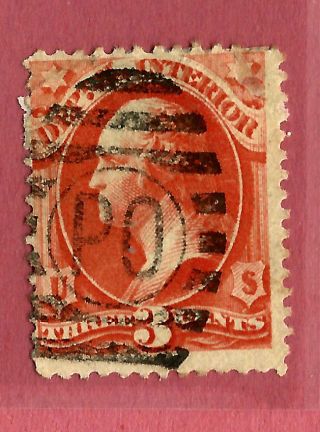 1800s Us Stamp W/ Fancy 