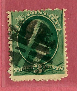 1800s Us Stamp W/ Fancy Crossroads - Like Geometric Cancel. . . .  K10 photo