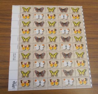 Us Stamp Sheet - Scott 1712 - 1715 - Butterfly Issue photo