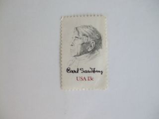 Carl Sanburg 13 Cent Postage Stamp photo