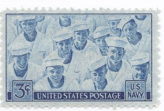 1945 U S Stamp Us Navy 3 Cent Stamp Ww2 Era Stamp P1 photo