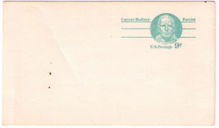 Sc Ux 70 - Caesar Rodney Postcard - Precancelled photo