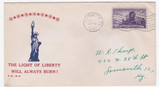 Jeannette Pa 1947 Light Of Liberty Always Burn Patriotic Cover photo