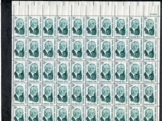 1235 Sheet Of 50 5¢ Cordell Hull.  Issued In 1963 photo