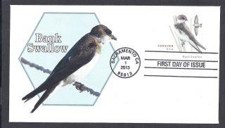 U680 Bank Swallow Stamped Envelope Of 2013 photo