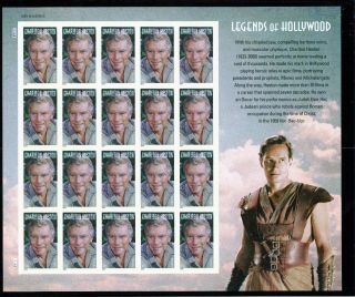 4892 Charlton Heston Legends Of Hollywood Sheet Of 20 photo