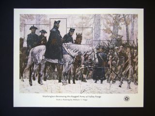 Washington Reviewing His Ragged Army At Valley Forge,  Sc 1689 photo