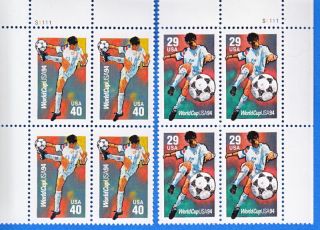 2834 - 2835 World Cup Soccer Championship Plb.  29 & Plb.  40 1994 photo