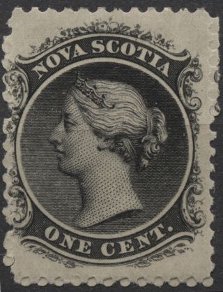 Nova Scotia - Scott 8 - 1c Black Issue Of 1860 - Not Hinged photo