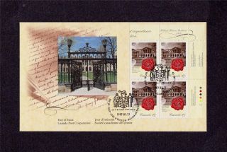 Canada Post 1997 Law Society Of Upper Canada Day Of Issue Cover Corner Block photo