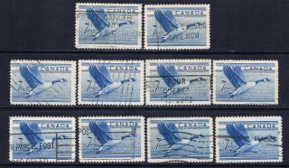 Canada 320 (11) 1952 7 Cent Blue Canada Goose 10 photo