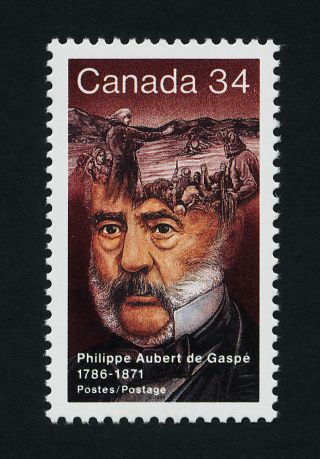 Canada 1090 Philippe Aubert De Gaspe,  Novelist photo
