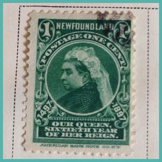 Foundland 1897 400th Anniv.  1 Cent Green As Per Scans photo