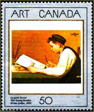 Canada 1988 Canadian Art Ozias Leduc Not Hinged Fv Face 50 Cent Stamp photo