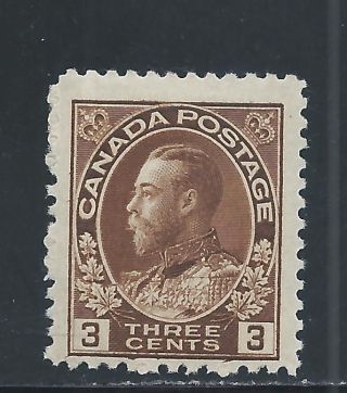 King George V Admiral 3 Cents Brown 108 Mh photo
