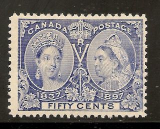 Diamond Jubilee Issue 50 Cents 60 Fine + Mh photo