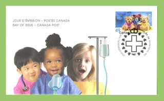 Canada 2004 Centenary Of Montreal Children ' S Hospital.  Self - Adhe First Day Cover photo