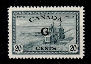 Canada Sgo187 1950 20c Slate Official photo