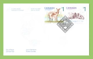 Canada 2005 S1 Deer And $1 Walrus On First Day Cover photo