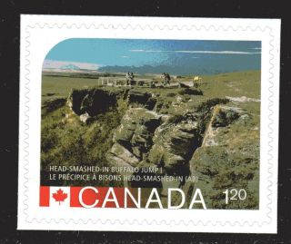 2014 Sc Head Smashed In Buffalo Jump Unesco World Heritage Site L 594b M photo