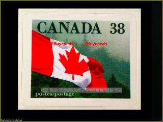 Canada 1989 Canadian Flag Over Forest Fv Face 38 Cent 1191 Quick Stick Stamp photo