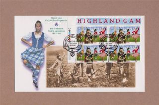 Canada Post 1997 Glengarry Highland Games Day Of Issue Cover 50th Anniversary photo