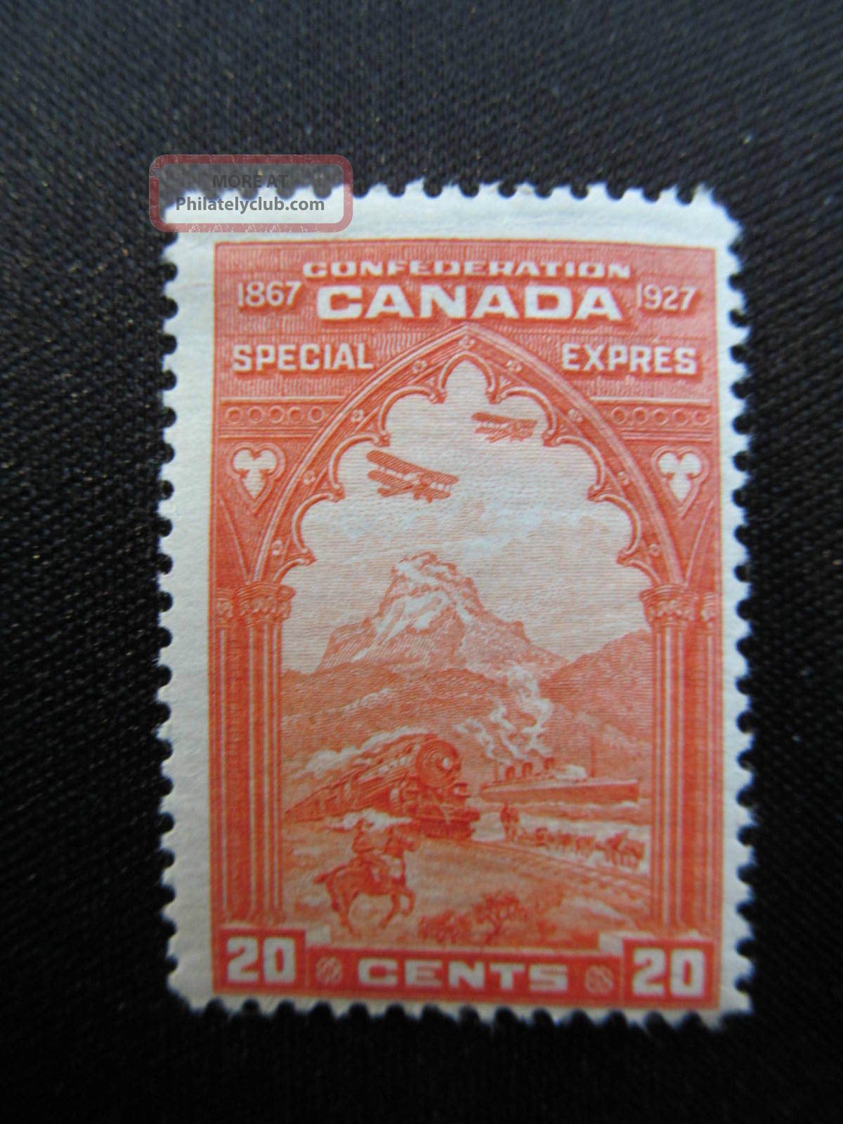 1927 Canada Mhm 20 Cent Special Delivery Stamp,  E3; Cv $35.  00 Canada photo