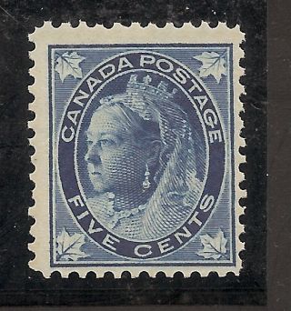 Queen Victoria Maple Leaf Five Cents 70 Nh photo