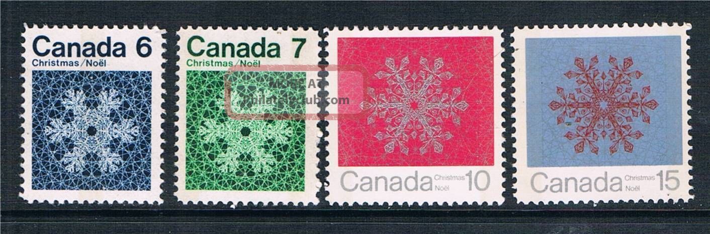 Canada 1971 Christmas Phospher Bands Sg 687p/90p Stamps photo