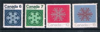 Canada 1971 Christmas Phospher Bands Sg 687p/90p photo