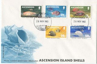 Ascension Island First Day Postal Cover Shells 1983 photo