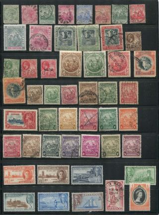 Deluxe Barbados Mostly Older Stamp Assortment photo