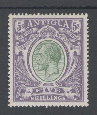 Antigua Sg51 The 1913 Gv 5/ - Grey Green And Violet Mounted Cat £95 photo