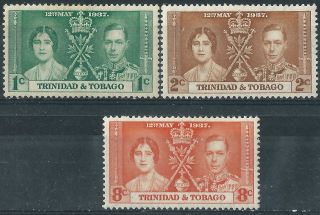 Trinidad & Tobago.  1937.  Omnibus Issue.  Royalty.  Mm.  (2955) photo
