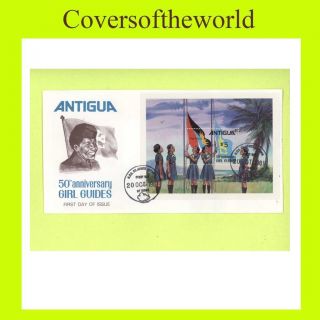 Antigua 1981 50th Anniv Girl Guides M/s First Day Cove photo