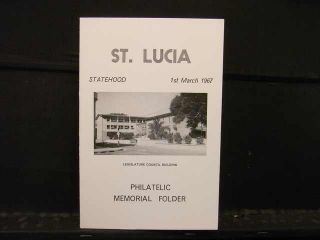 R150 St Lucia 1967 Statehood 15c Perf & Imperf + M/sheet In Special Folder photo