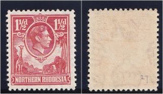Northern Rhodesia 1938 Kgvi 1½d Carmine - Red.  Sg 29.  Sc 29. photo
